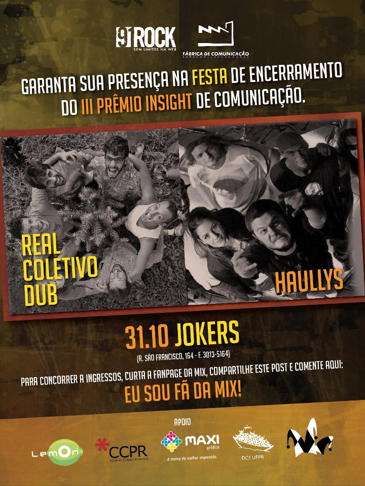 31/10 – Festa de encerramento do III Prêmio Insight de Comunicação