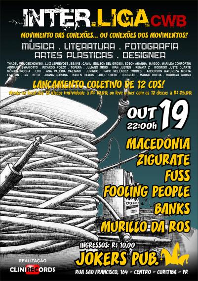 19/10 – Interliga CWB – Lançamento de 12 CDs