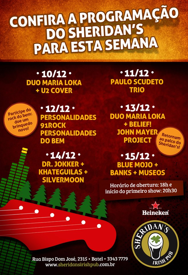 10/12~15/12 – Programação Sheridans