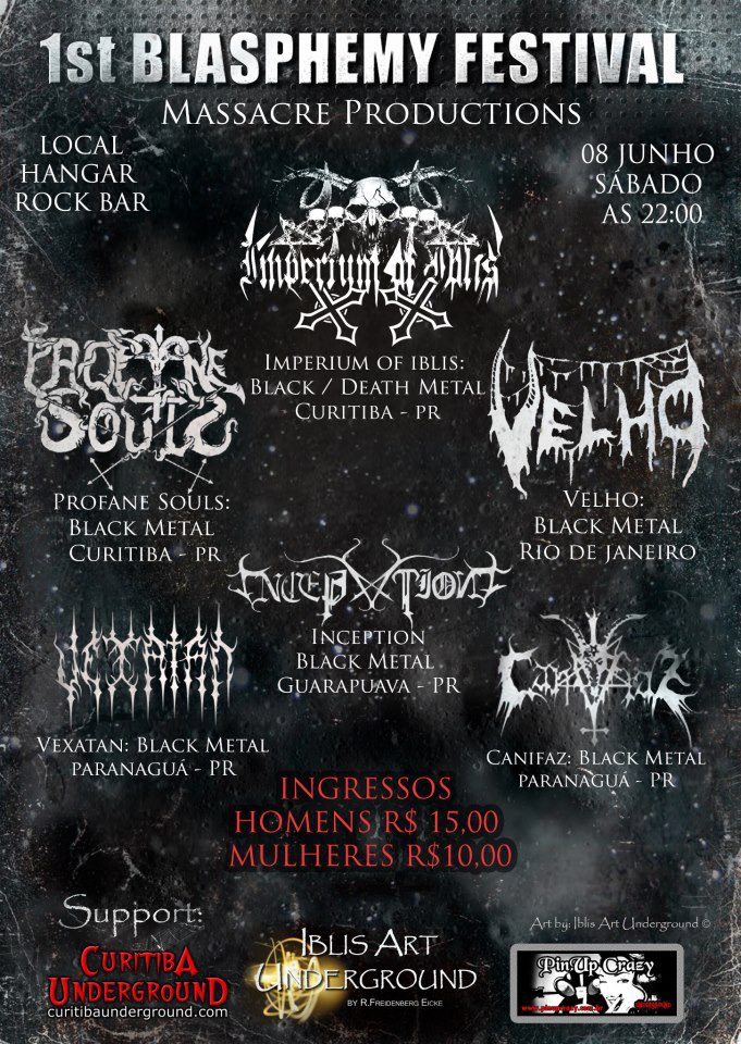 08/06 – 1st Blasphemy Festival