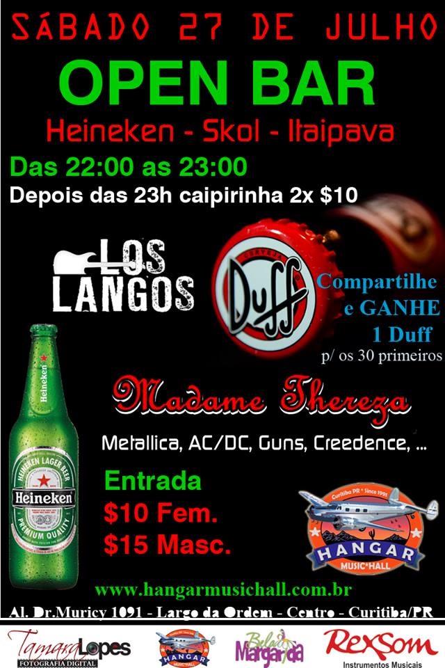 27/07 – Open Bar Hangar