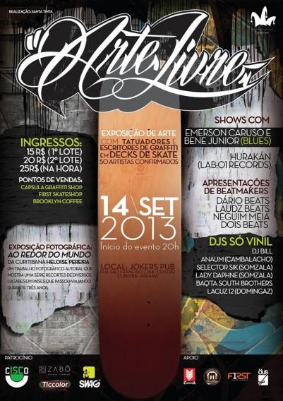 14/09 – EXPOSIÇÃO | ARTE LIVRE + SHOWS